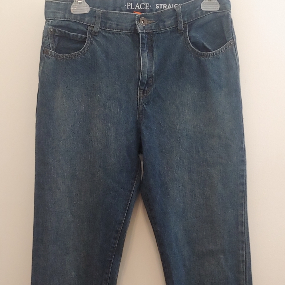 Childrens Place Straight Blue Jeans Boy Size 16